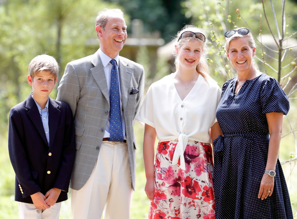 The Earl and Countess of Wessex are parents to James, Viscount Severn and Lady Louise Windsor