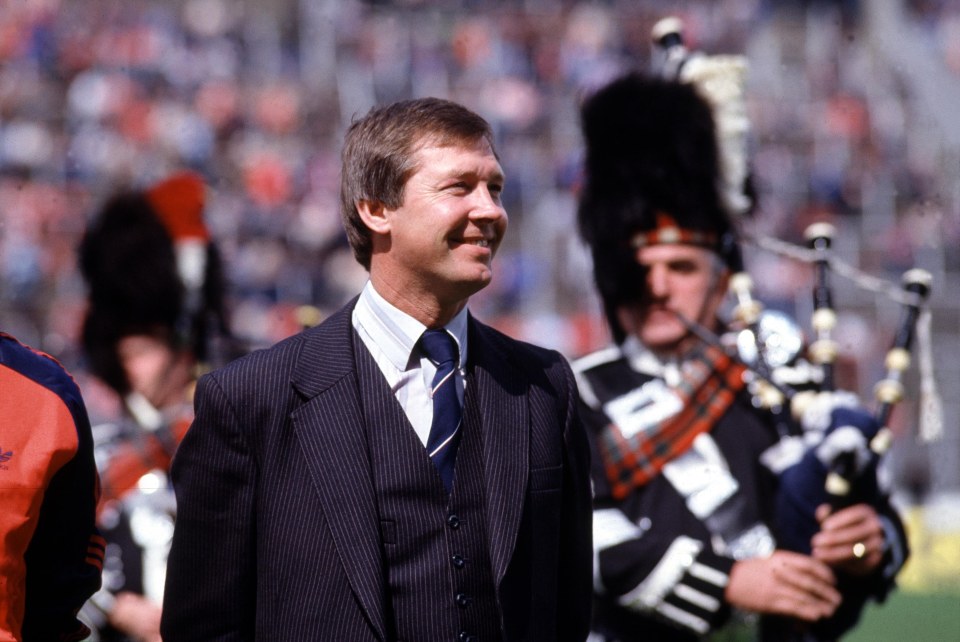 Sir Alex Ferguson won nine major trophies as manager of Aberdeen