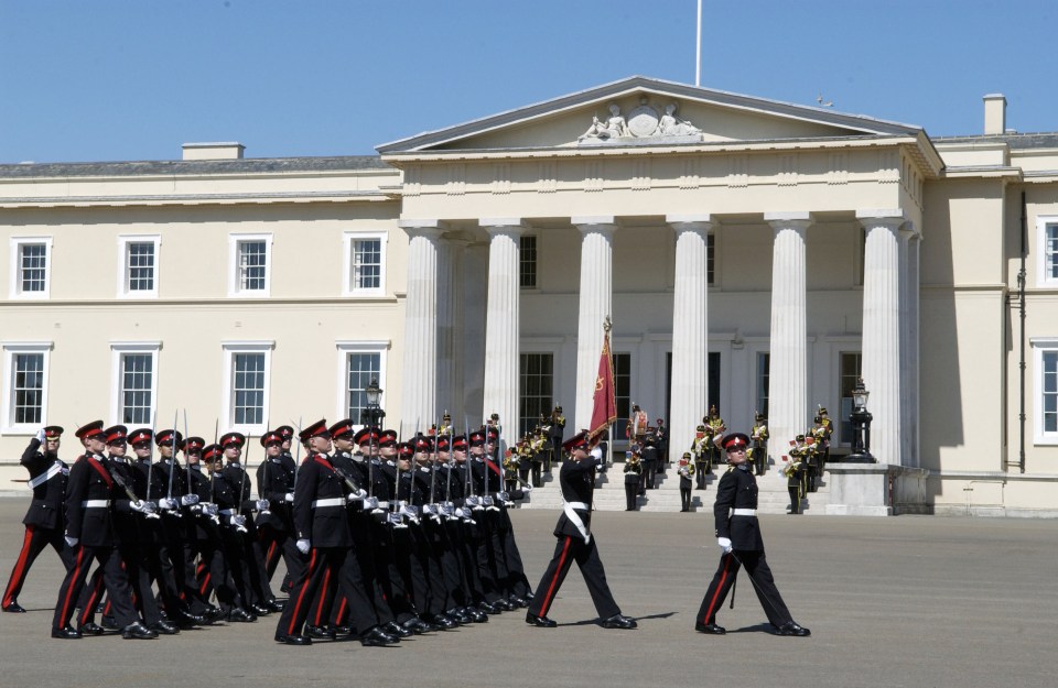 An officer at the Royal Military Academy Sandhurst has been arrested (stock photo)