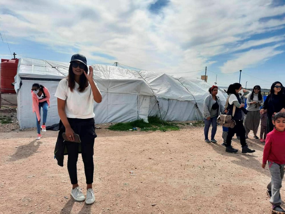 Shamima at Al-Roj prison camp in Syria