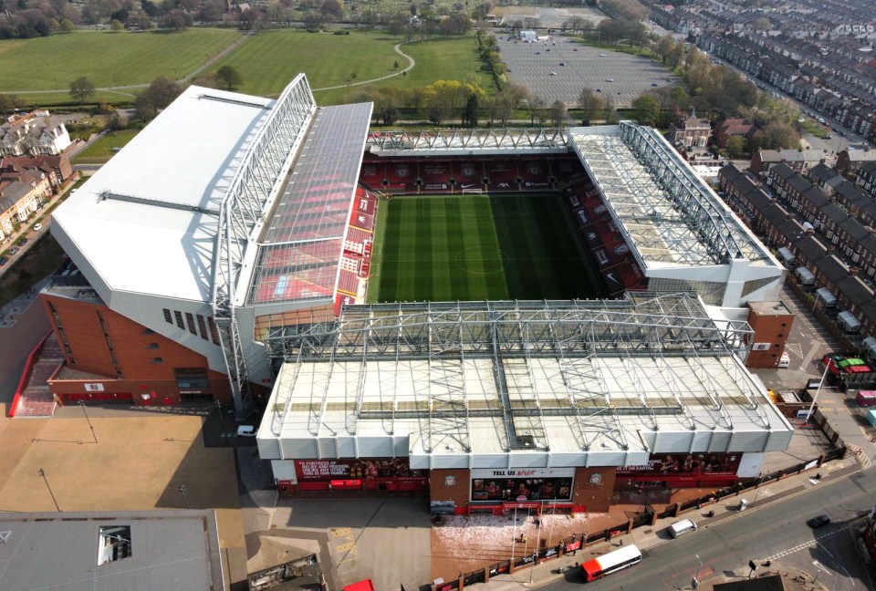 The Anfield Road Stand, opposite the Kop, will be extended