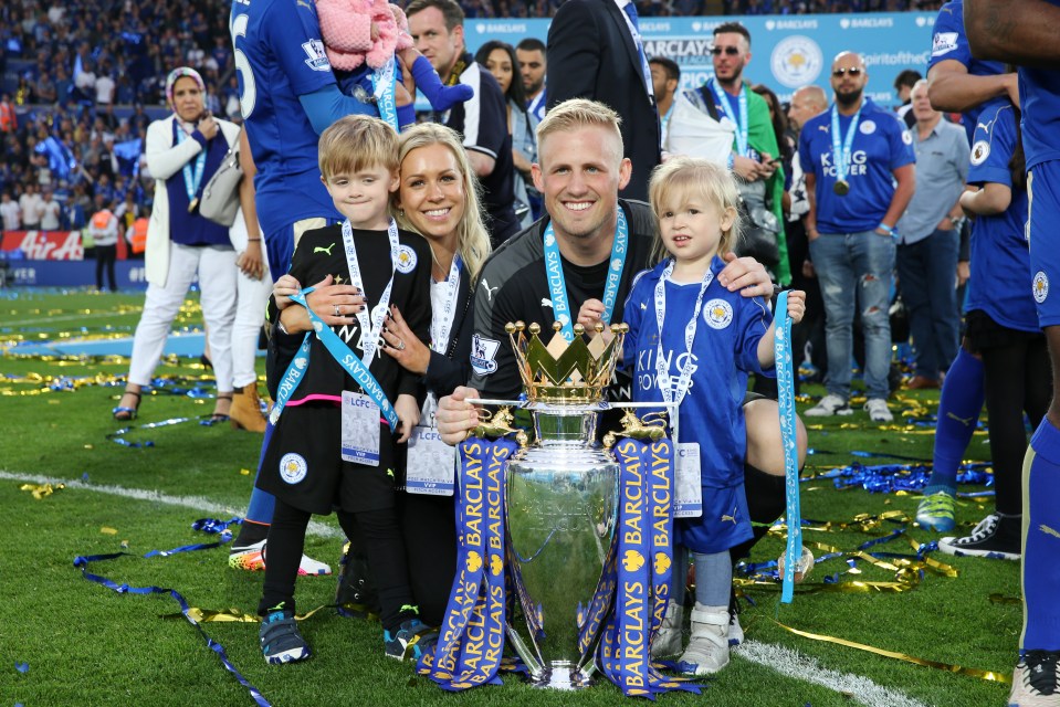 Stine and Kaspar celebrate Leicester's miraculous title win in 2016