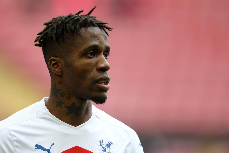 Wilfried Zaha has told Crystal Palace he wants to leave this month