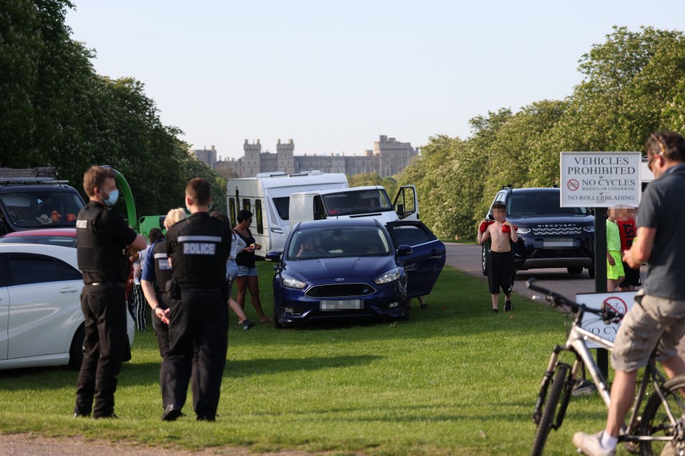 The camp site is just yards from Frogmore Cottage