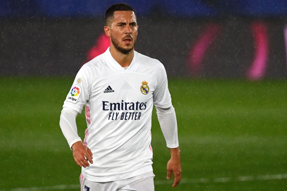 Hazard, 30, has struggled at Real Madrid