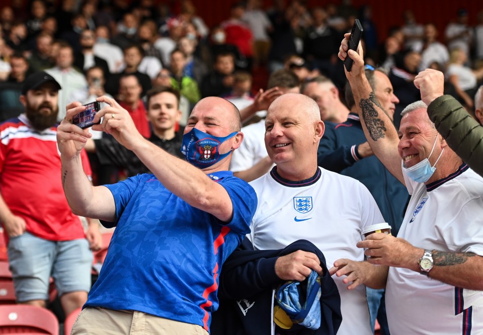 England fans were back in the Riverside for the pre-tournament friendly