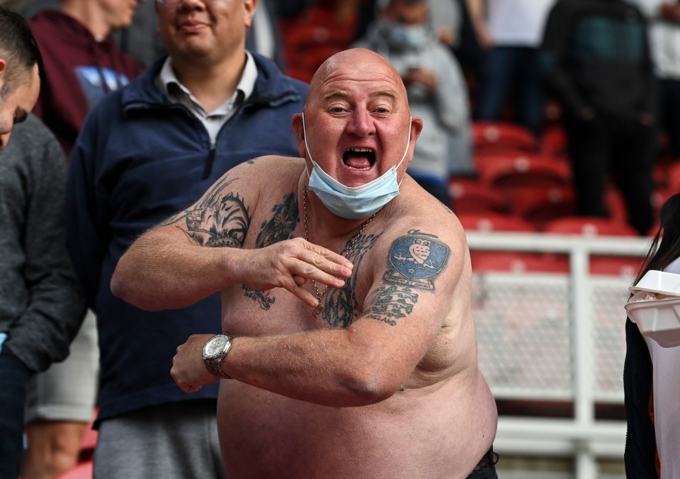 This Sheffield Wednesday fan was eager to get in the spirit of things