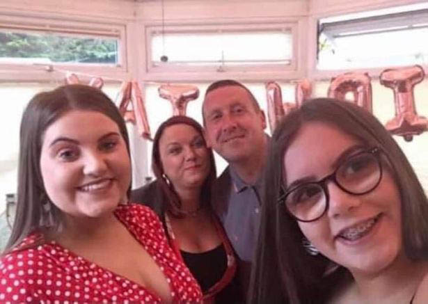 Tanya Smith, 43, pictured with her family, tragically died following blood clots