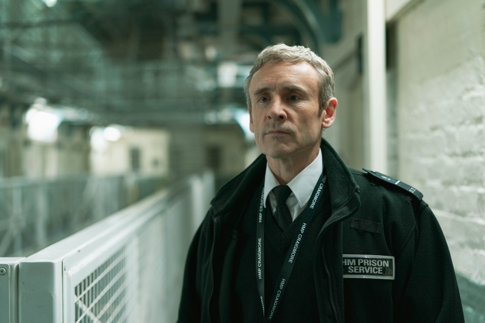 Cal MacAninch plays prison guard Galbraith