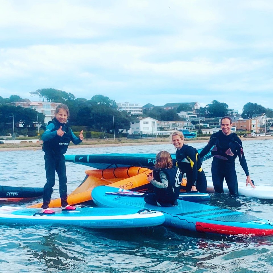 Take a lesson in wing  surfing at Sandbanks with Easy Riders watersports