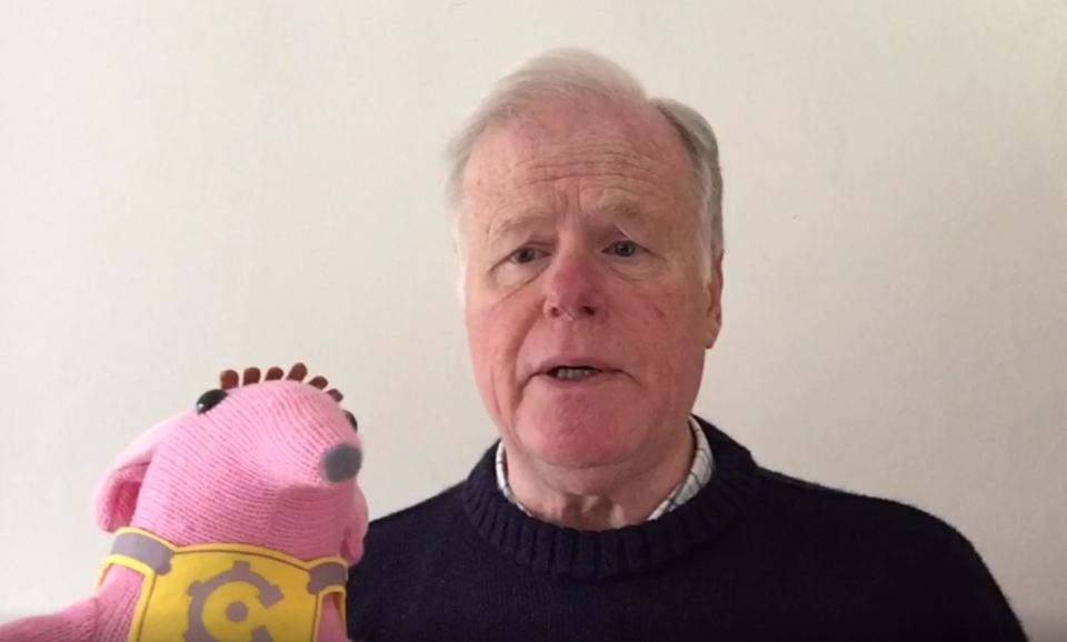 Andrew McHugh made a whacky video with a Clanger toy to help people during Covid