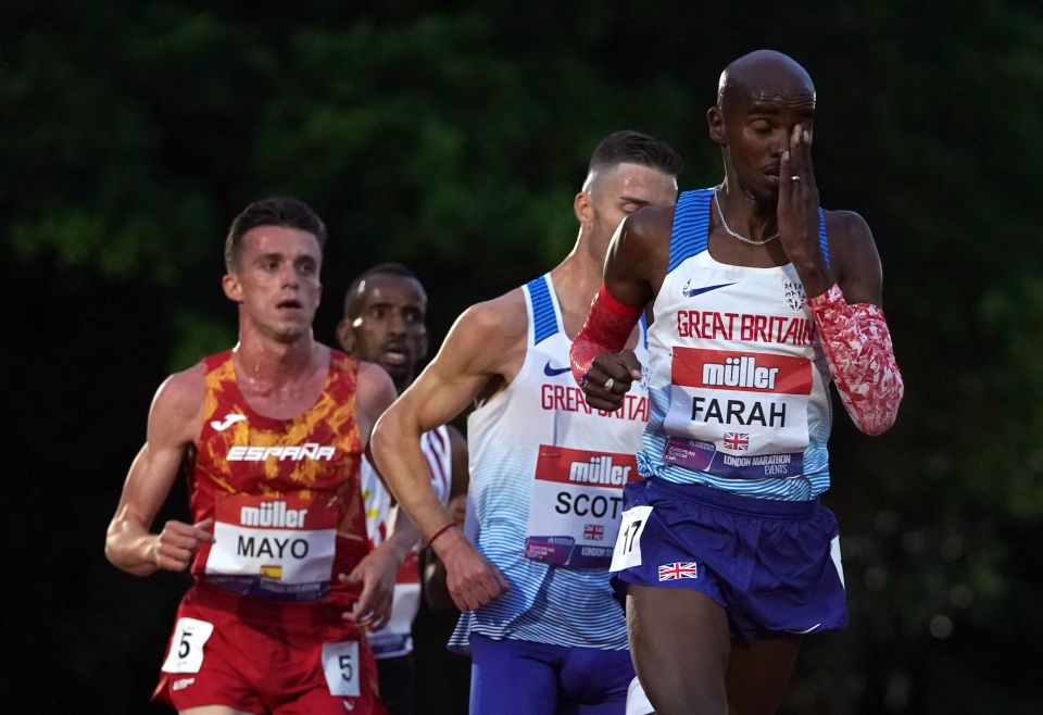 The British hero finished eighth last night with a time of 27:50.54 in Birmingham