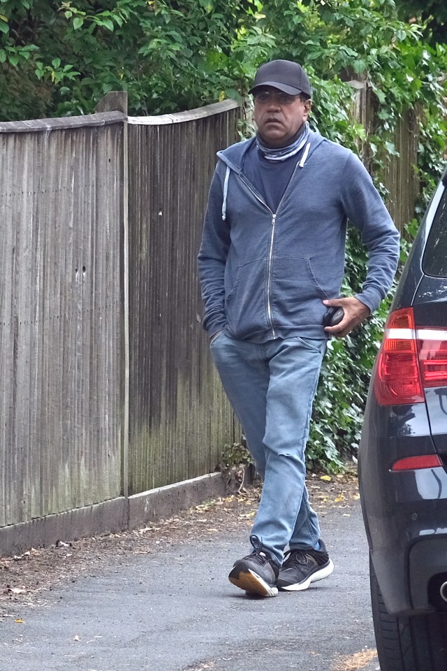 Bashir, 58, was seen walking to his luxury Mercedes Benz close to his new £1.7 million home in Hampshire