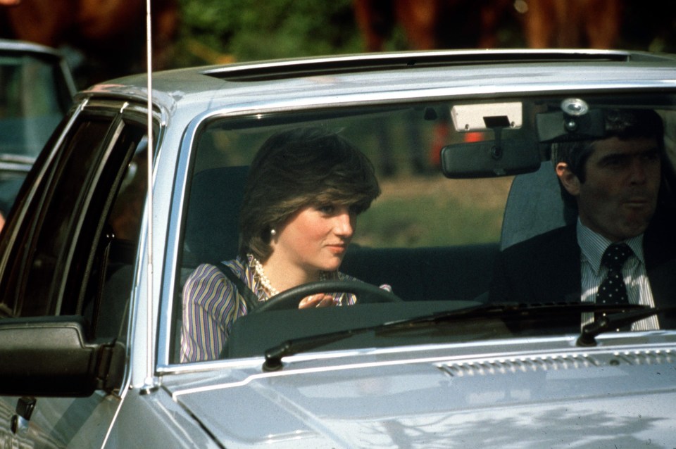 Diana regularly drove the 1980 car between May 1981 and August 1982