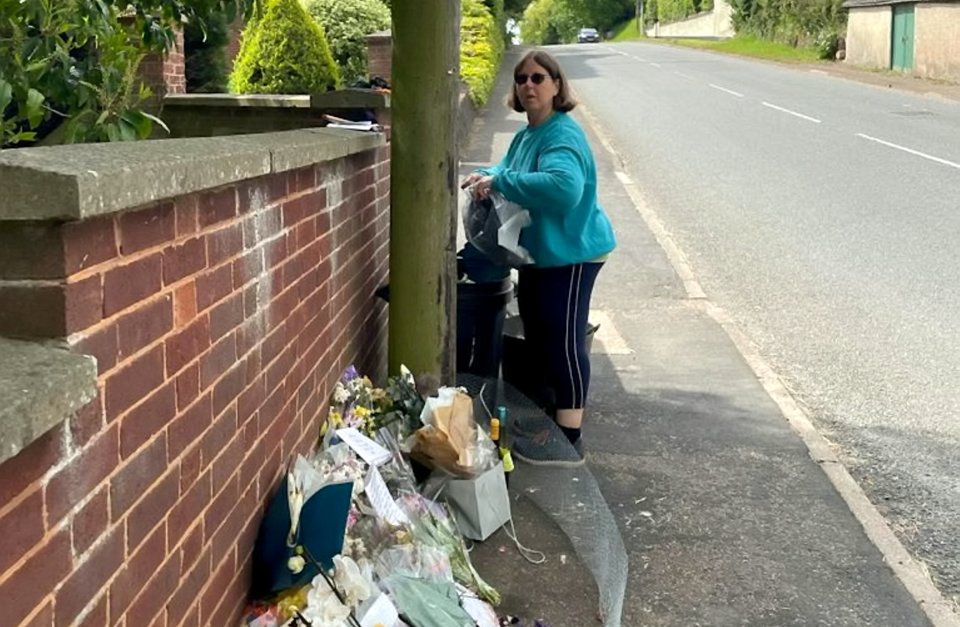 Brigitte Graham binned tributes to Vinnie Dennis at the spot where the 18-year-old died