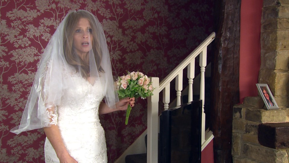 Bernice burns her wedding dress