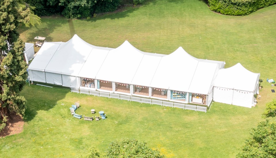 The Great British Bake Off tent has gone up again