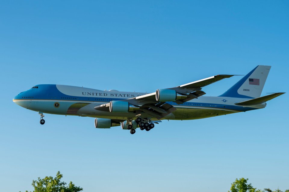 US President Joe Biden has flown from Washington to RAF Mildenhall in Suffolk