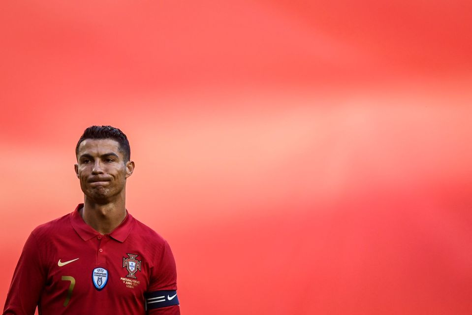 Cristiano Ronaldo couldn't hide his disappointment