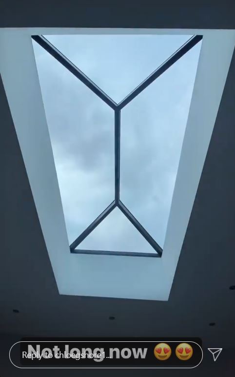 The upstairs is lit by a skylight