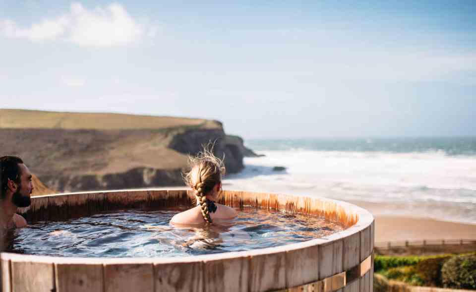 Scarlet Hotel has both an indoor and outdoor pool - including a clifftop hot tub