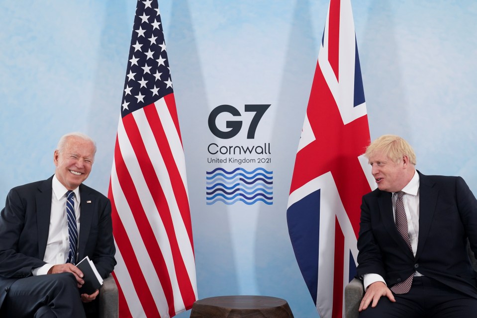 Biden is in the UK for the G7 summit