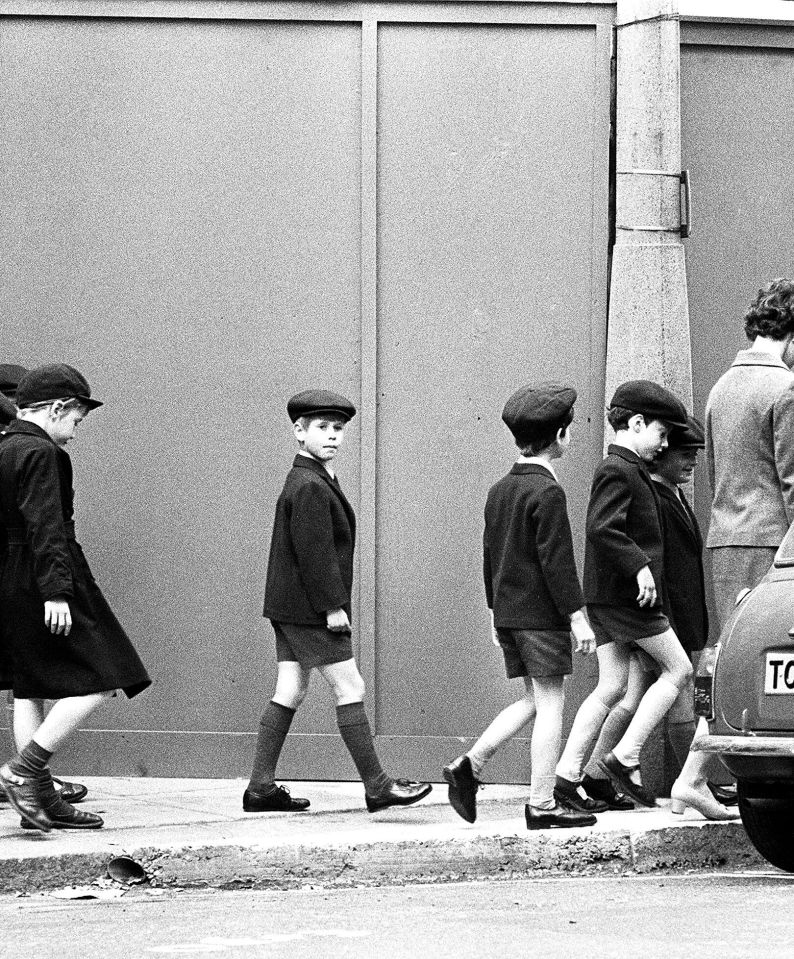 Edward, pictured on his first day at Gibb School in 1971, before later being educated at Gordonstoun - a boarding school in northern Scotland