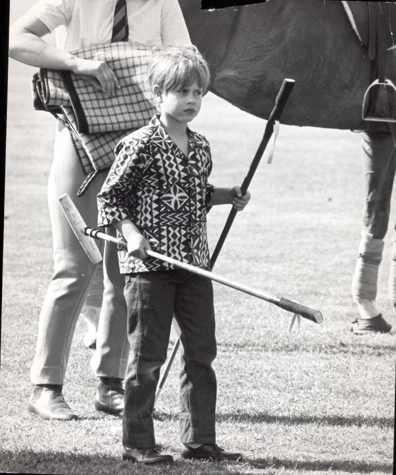 At five, Edward - seen here at Smith's Lawn for the polo - reportedly told Neil Armstrong he wanted to be an astronaut