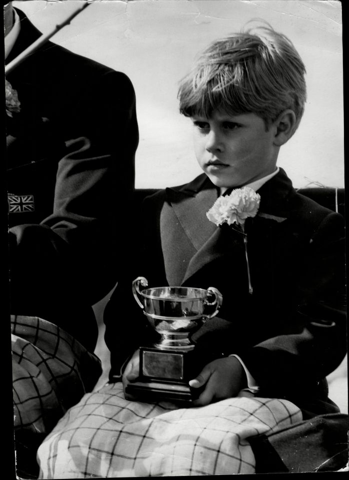 Edward, who was born on March 10, 1964, and is 16 years younger than his oldest brother Charles, pictured at The British Driving Society's Annual Competition In Windsor in 1970