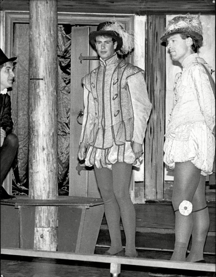 Following his time in the military, Edward pursued his love of theatre, seen here on stage in costume in 1985