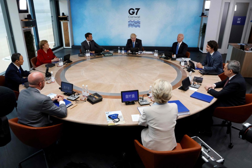 The G7 summit kicked off today at Carbis Bay