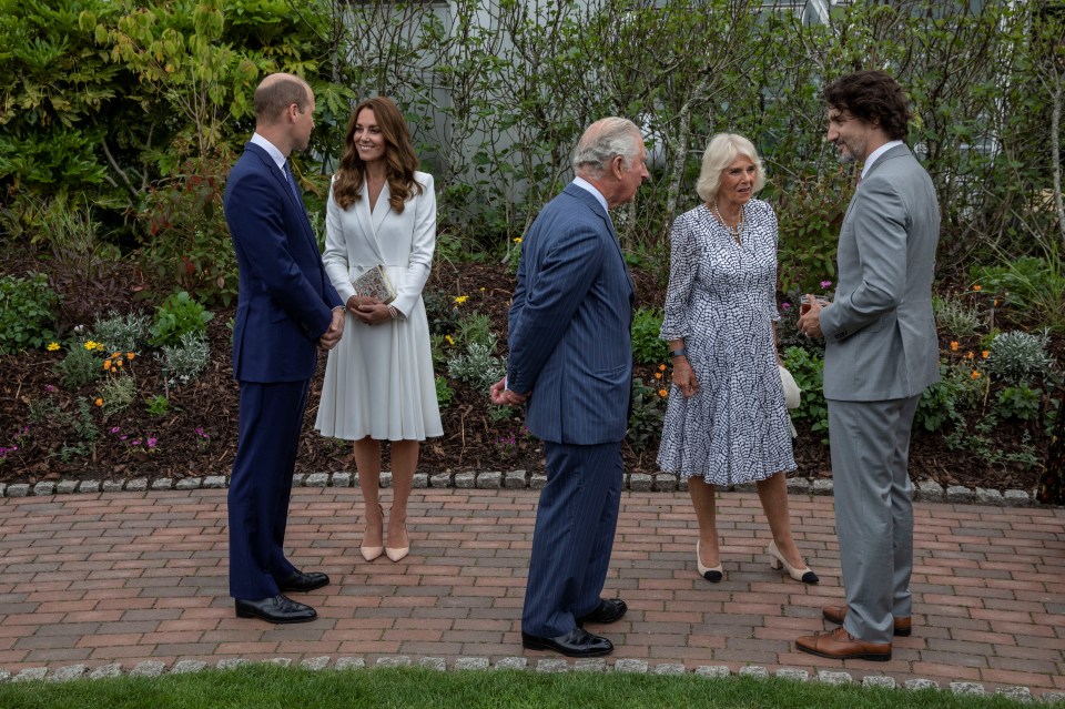 The royal family met with other world leaders during the event