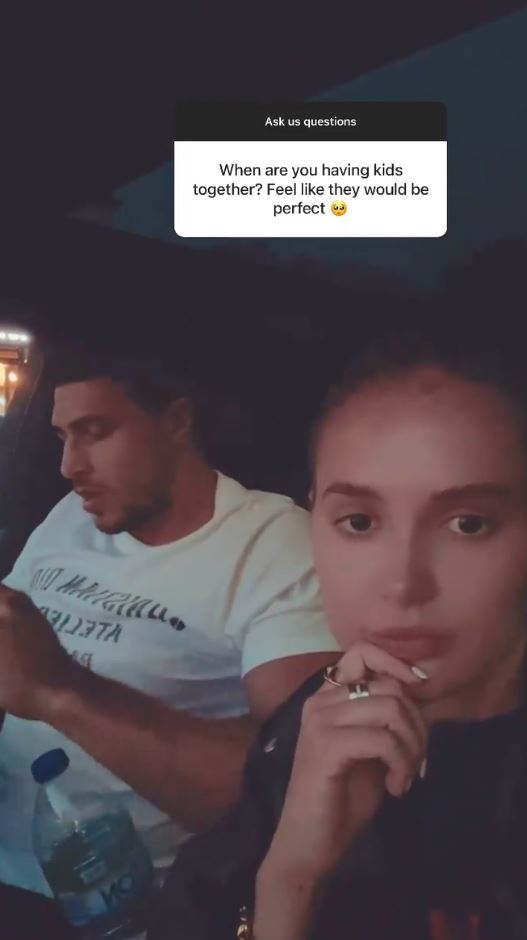 Molly-Mae Hague and Tommy Fury teased their baby plans on their latest Instagram Stories