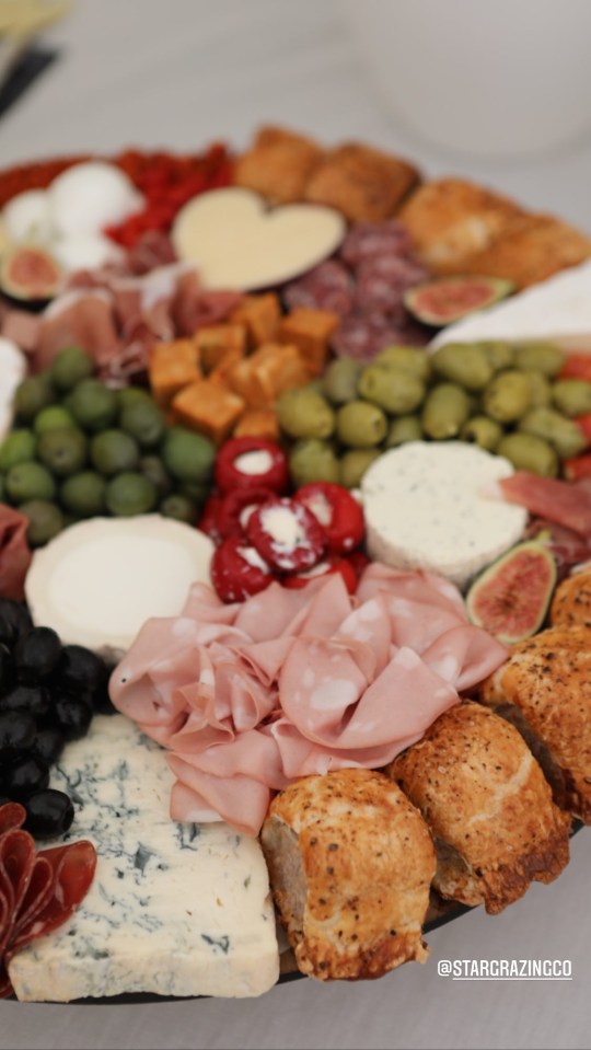 Guests were well-fed with picture perfect platters