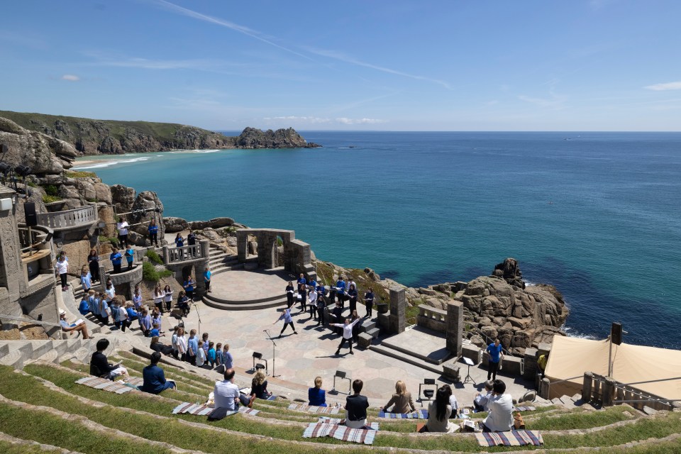 The fabulous clifftop setting in Cornwall