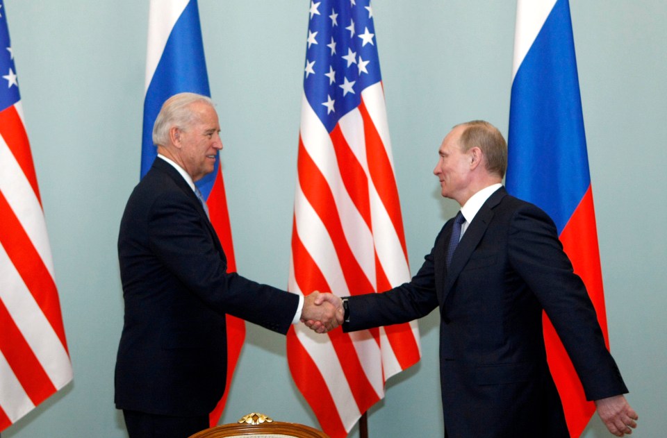 Biden was Vice President at the time, while Putin was Russia's Prime Minister