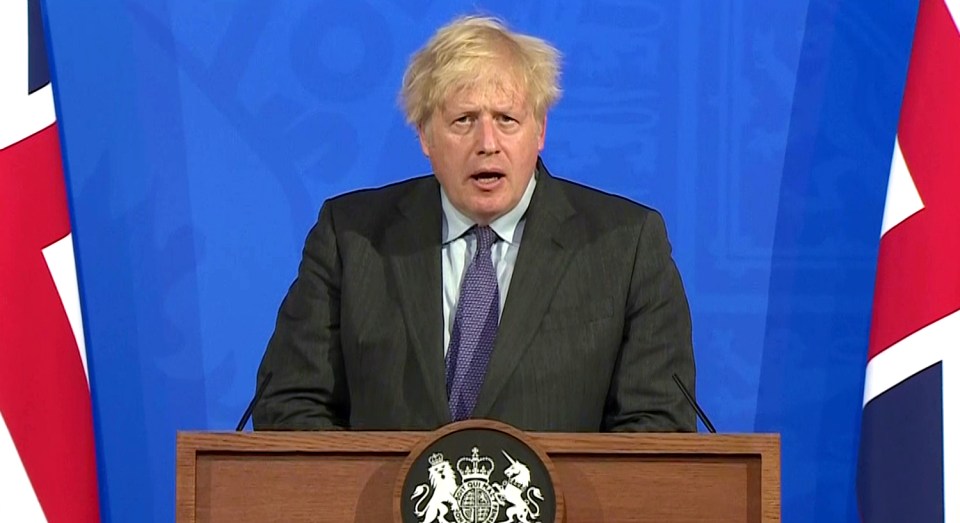 Boris Johnson said he is confident the country will unlock fully in four weeks