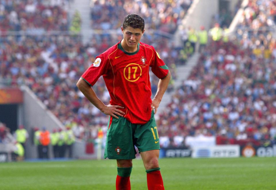 Cristiano Ronaldo experienced final heartbreak in his Euro 2004 bow