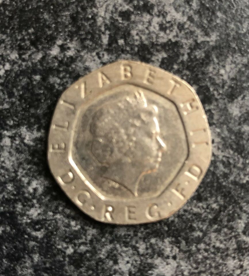 The 20p coin had been minted with the wrong design, the seller said