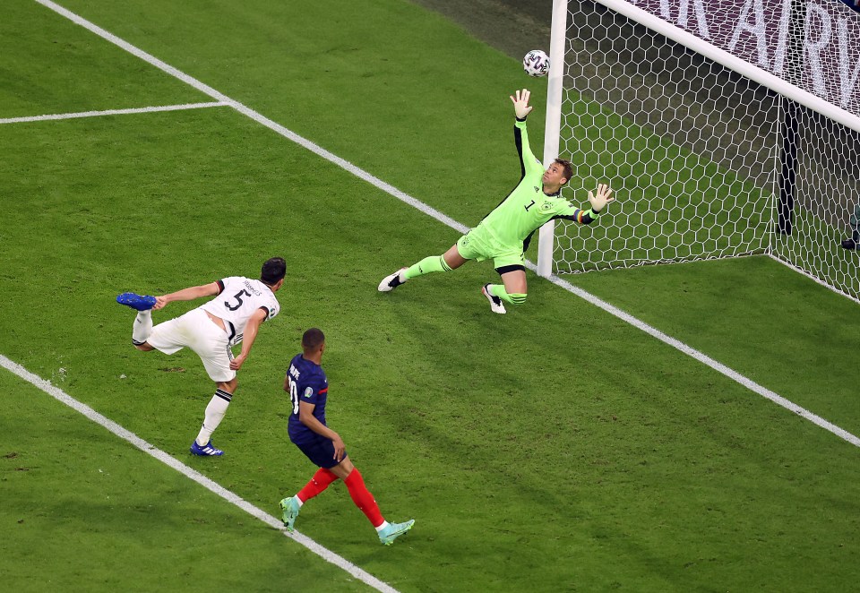 Hummels scored past his own keeper as Germany lost to France - with the Germans now the only team in European Championship history to score AND benefit from an own goal