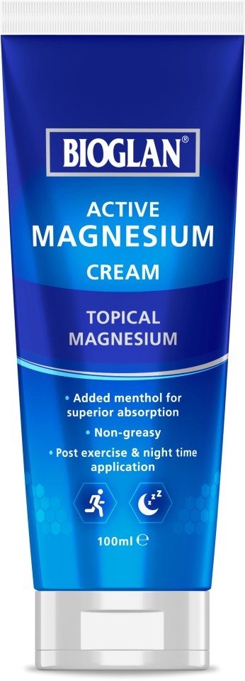 The Bioglan active magnesium cream will give you a daily dose of the mineral