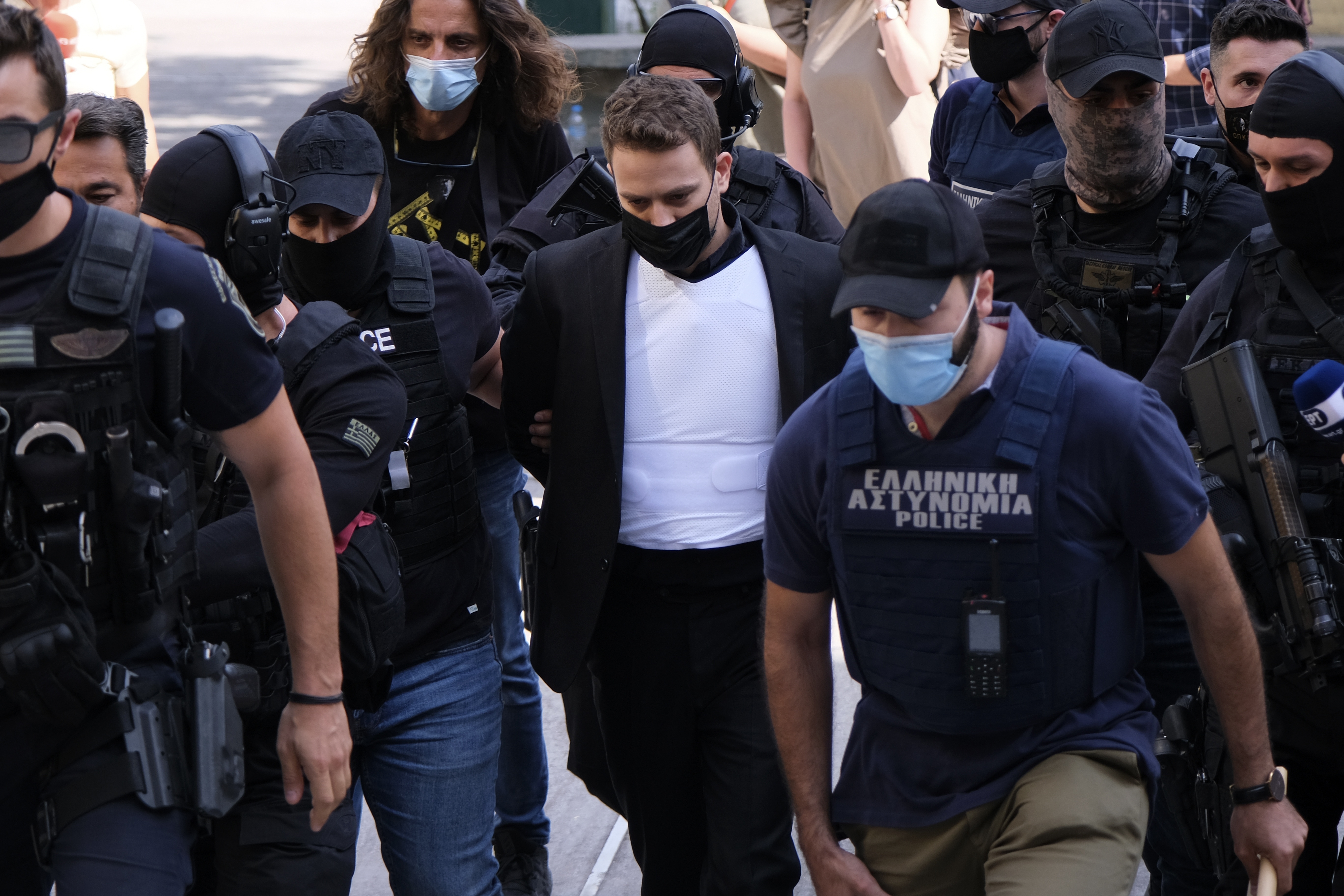 Anagnostopoulos arrives at court today