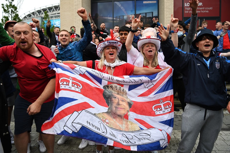 England fans before the big Euros clash