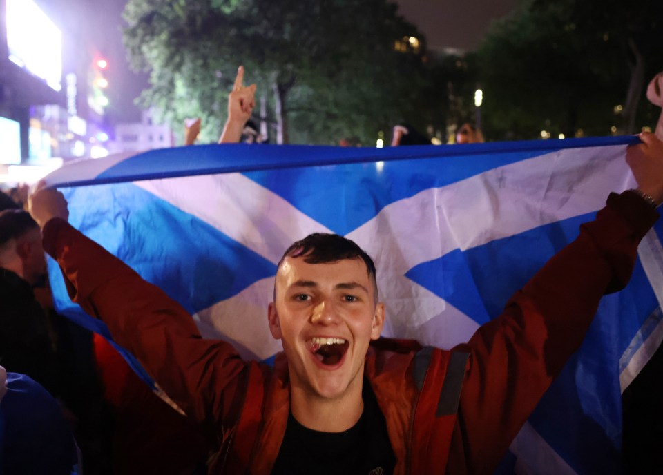 Punters were ecstatic that they kept the Three Lions at bay