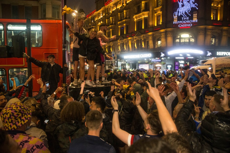 The party continued after the game