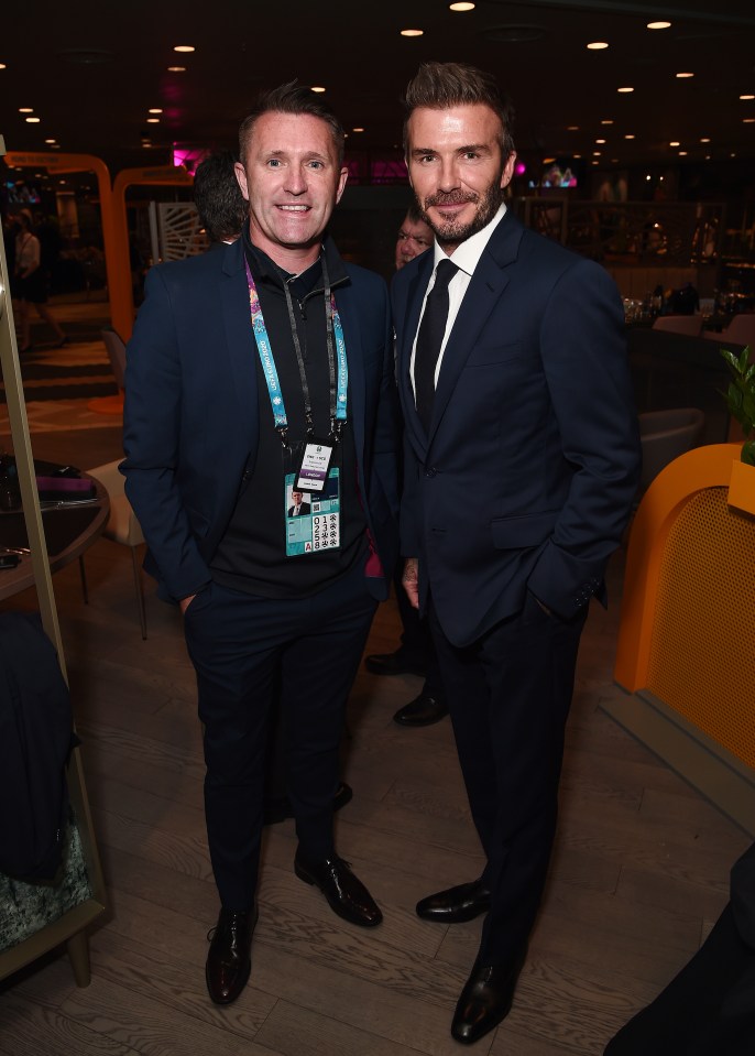 Former Ireland striker Robbie Keane was also at Wembley as the Auld enemies faced off