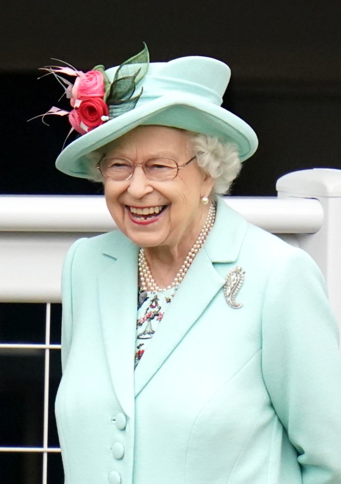 The Queen looked to be in brilliant spirits despite the security scare