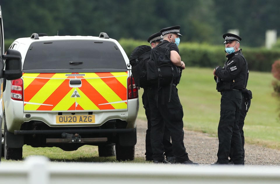 Cops were on hand during day five of the royal meet