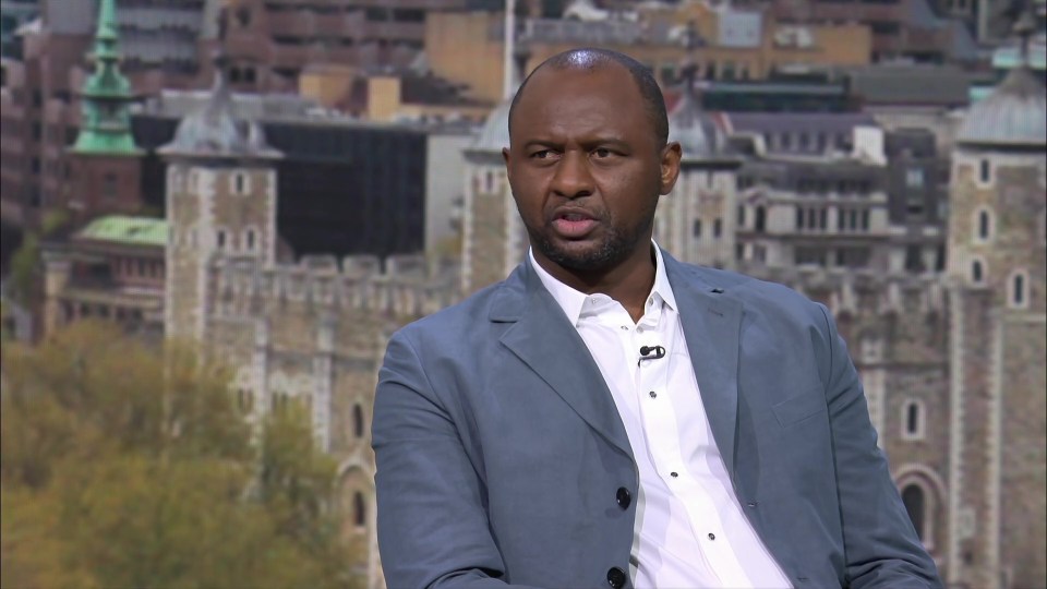 Patrick Vieira is tipped to become the new Crystal Palace boss