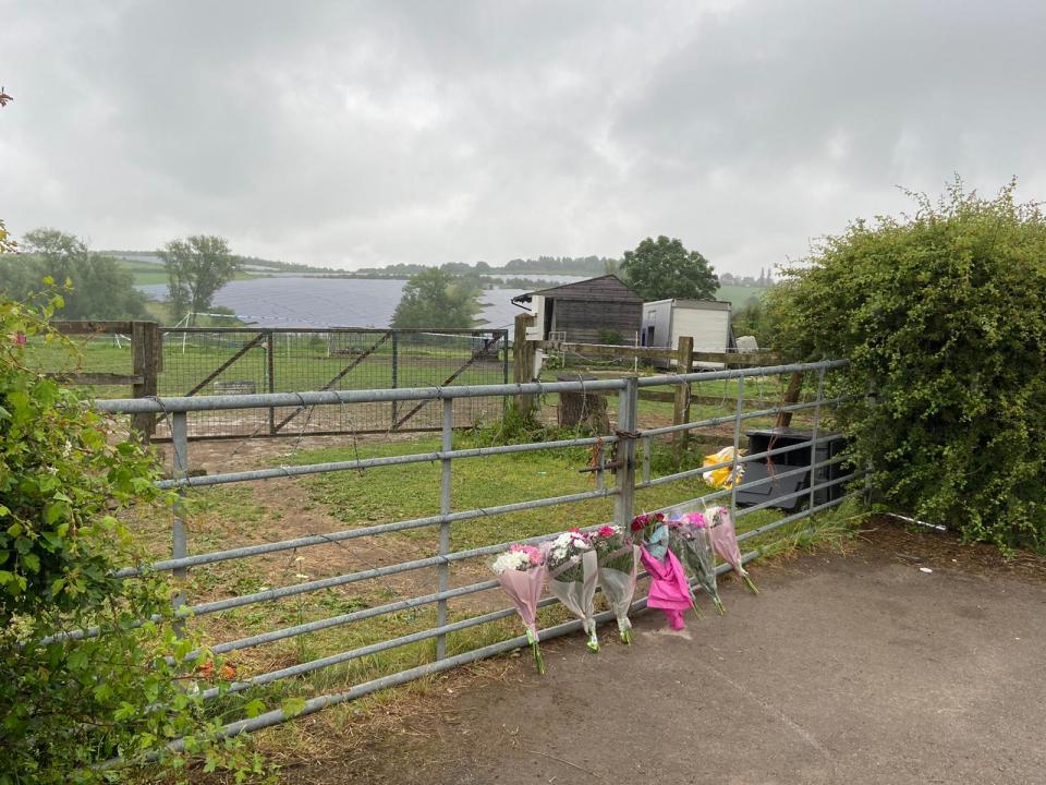 She was found in a field on Friday morning in the picturesque village of Duckmanton, near Chesterfield